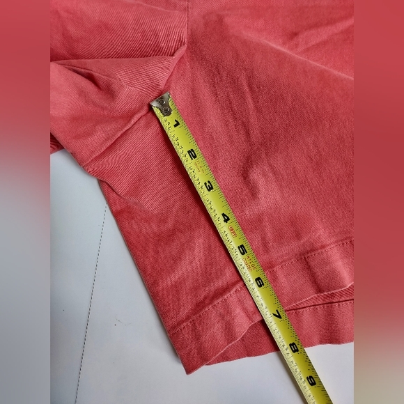 Lands End Papaya Orange Mid Rise Stretch 6.5" Inseam 4 Pockets Shorts Ladies 16 - Picture 7 of 7